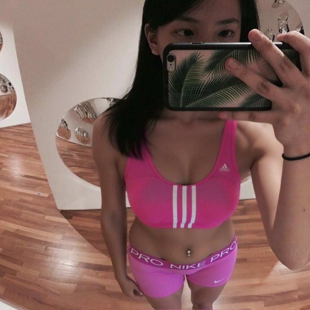 Hot Pink Adidas 3-Stripes Climacool Sports Bra